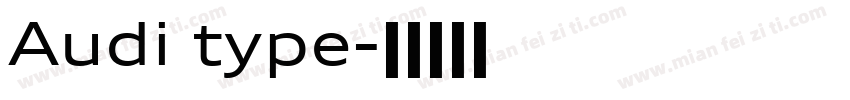 Audi type字体转换